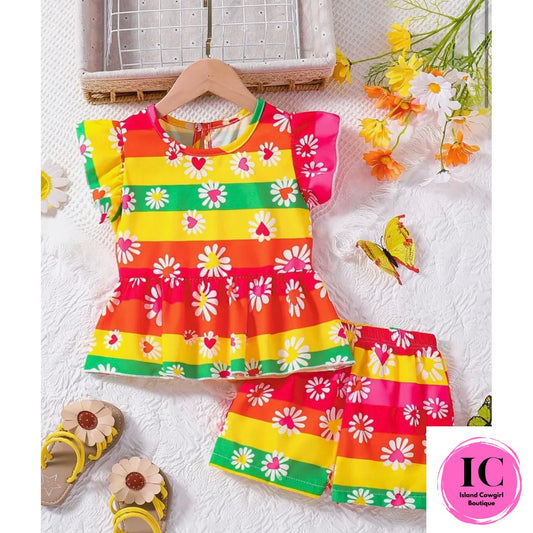 Over The Rainbow Toddler Short Outfit