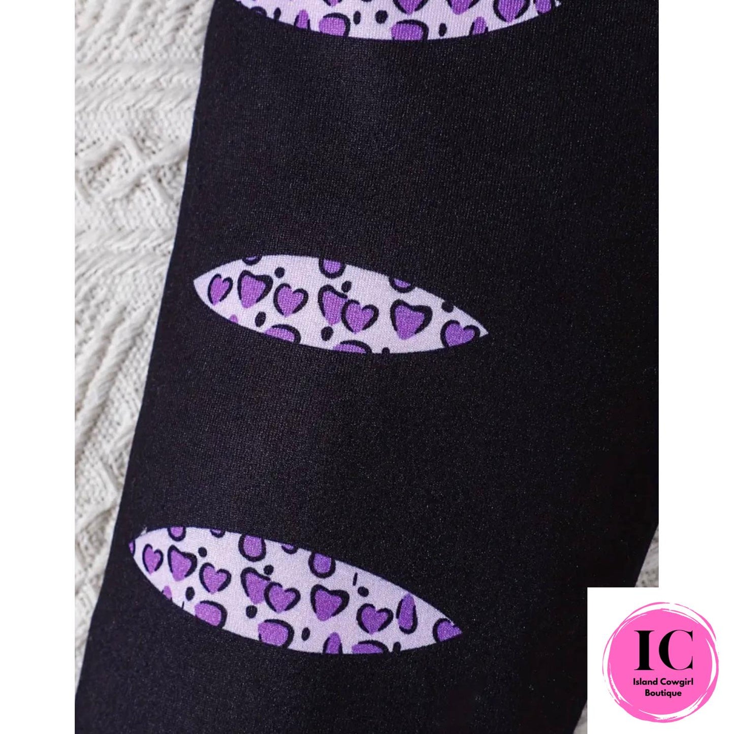 "Slay The Day" Purple Toddler Legging Set