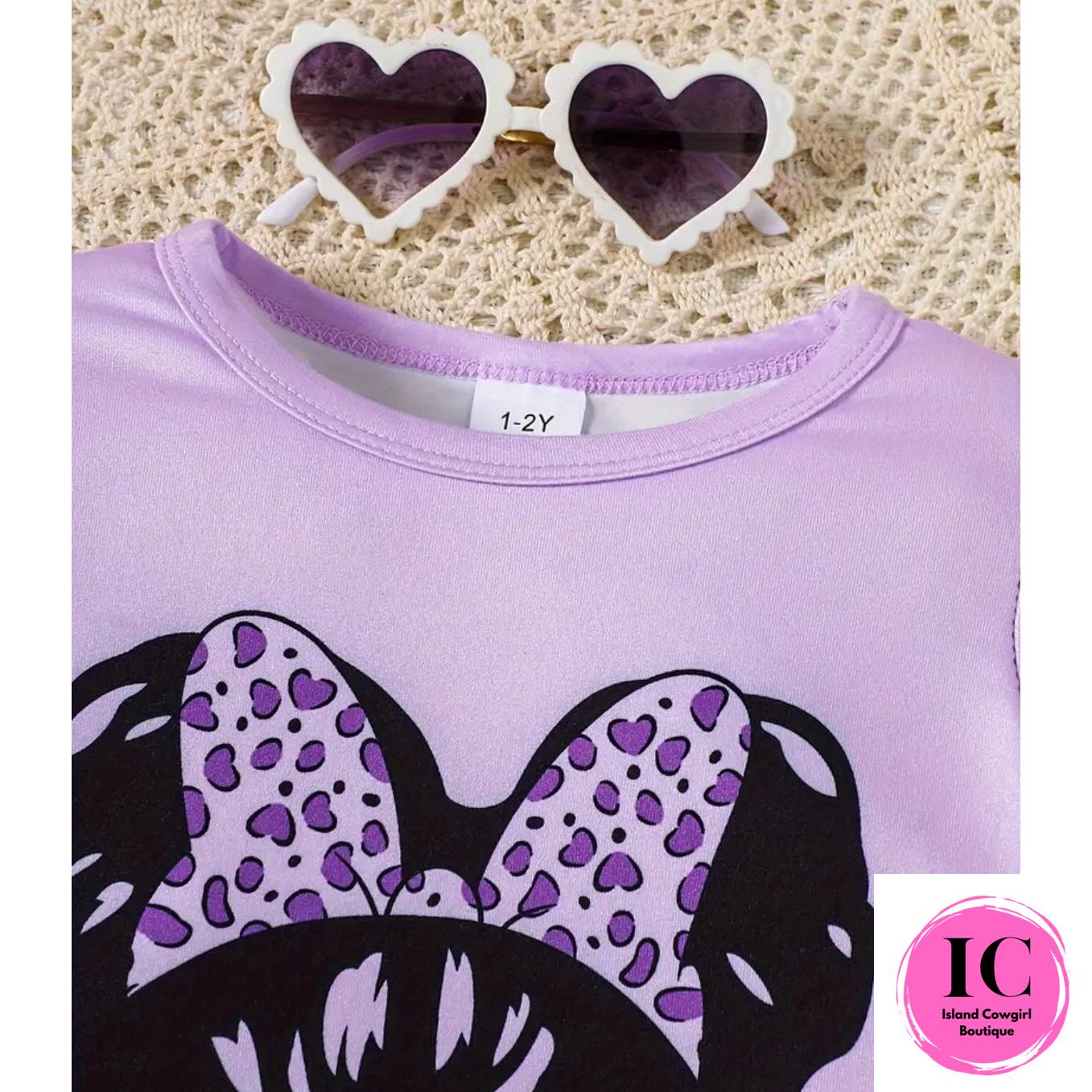 "Slay The Day" Purple Toddler Legging Set