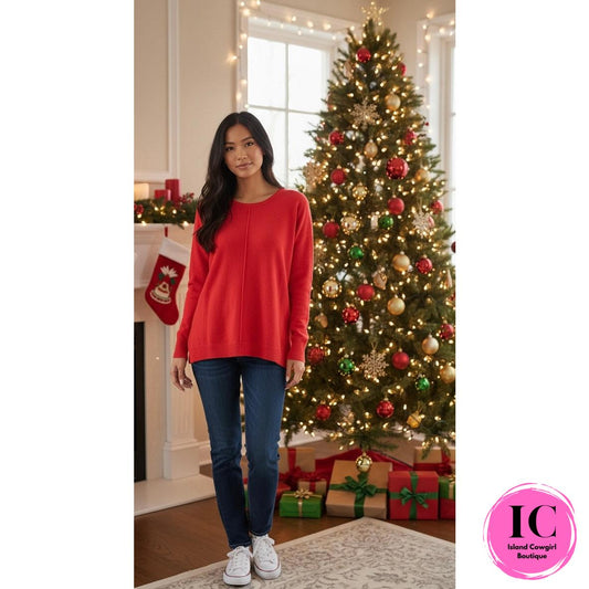 Get To Know You Red Tunic