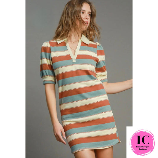 Feel This Way Fall Striped Dress