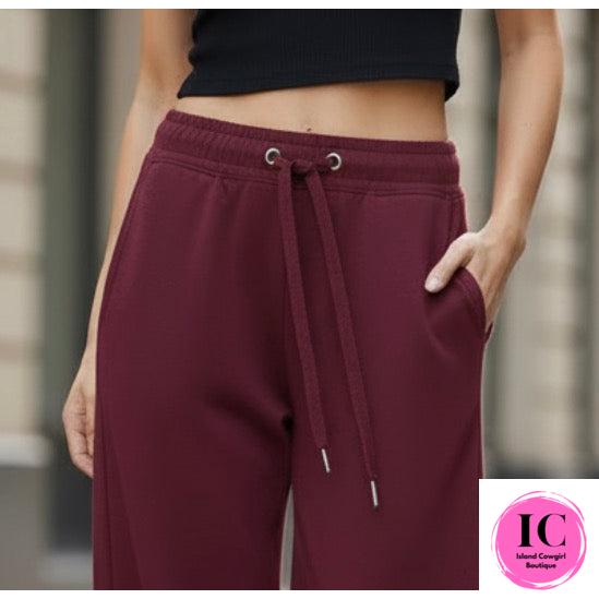 Make Your Day Merlot Joggers