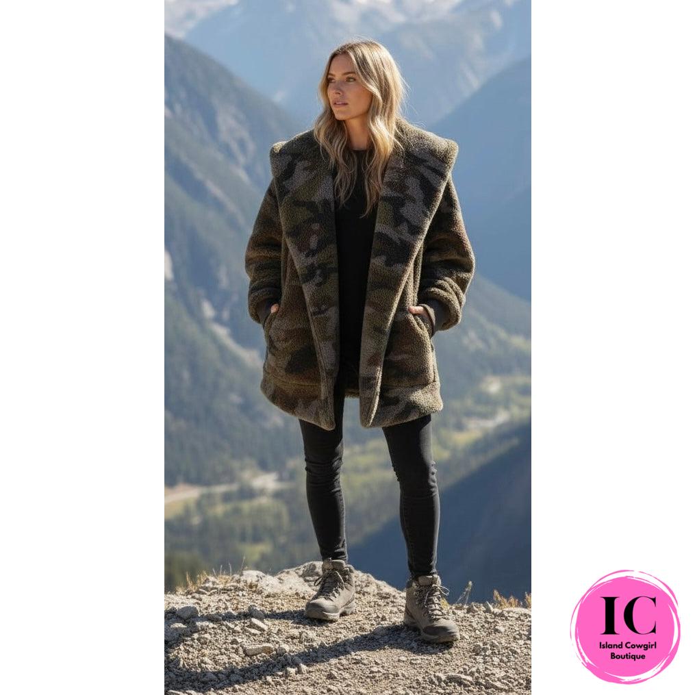 I See You Camo Sherpa Jacket