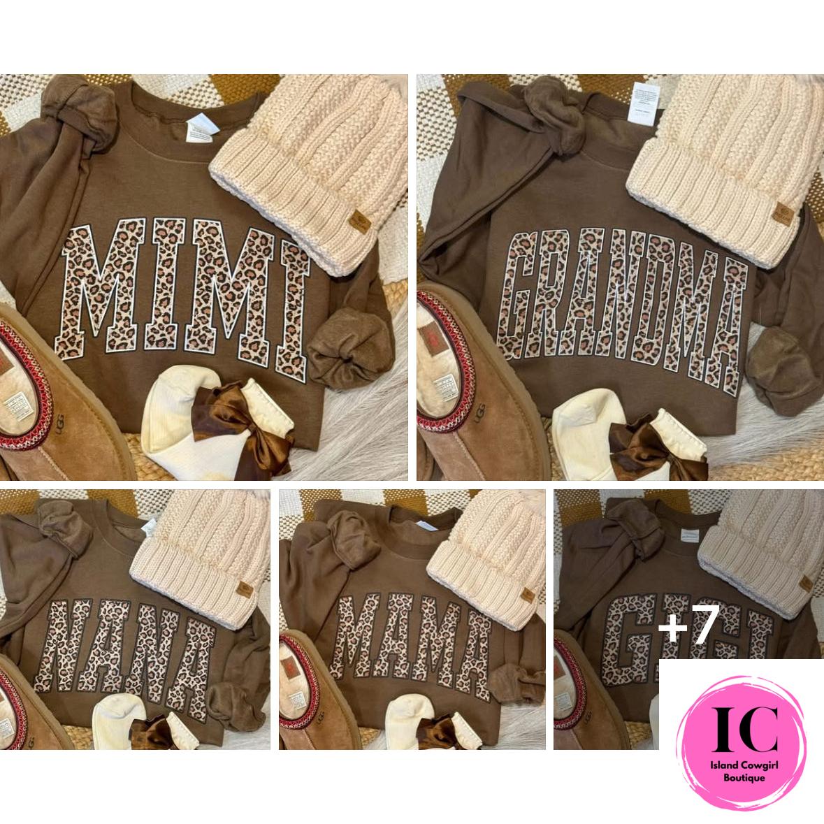 Leopard Name Sweatshirt