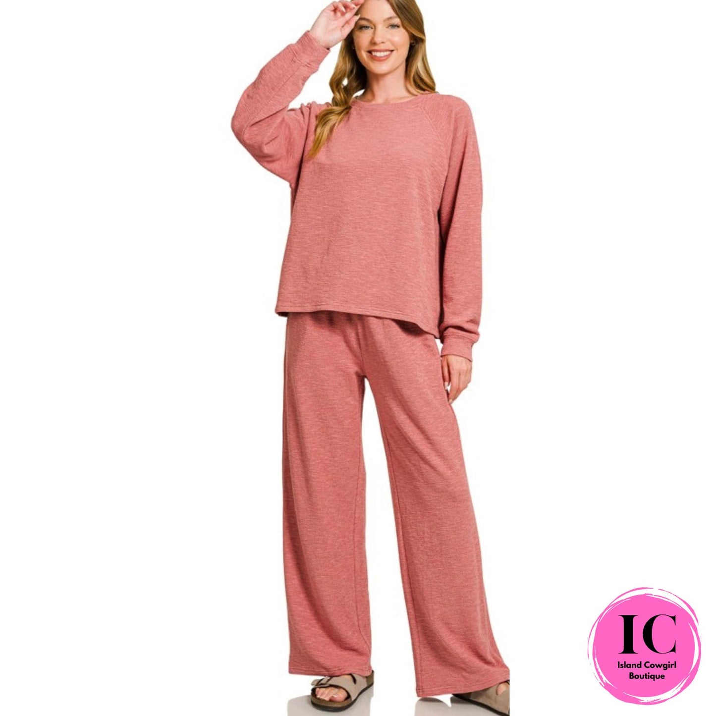Feeling The Love Athleisure Rust Set