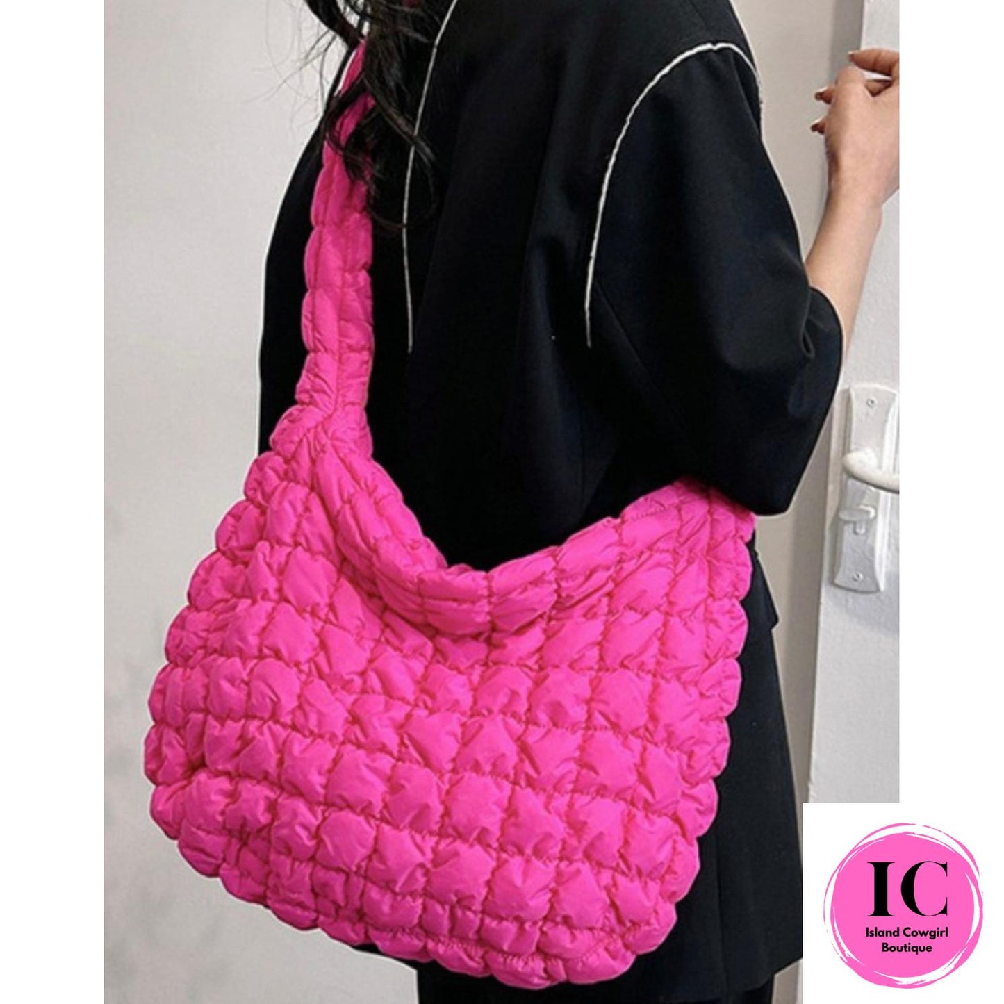 Quilted Hobo Crossbody Bag