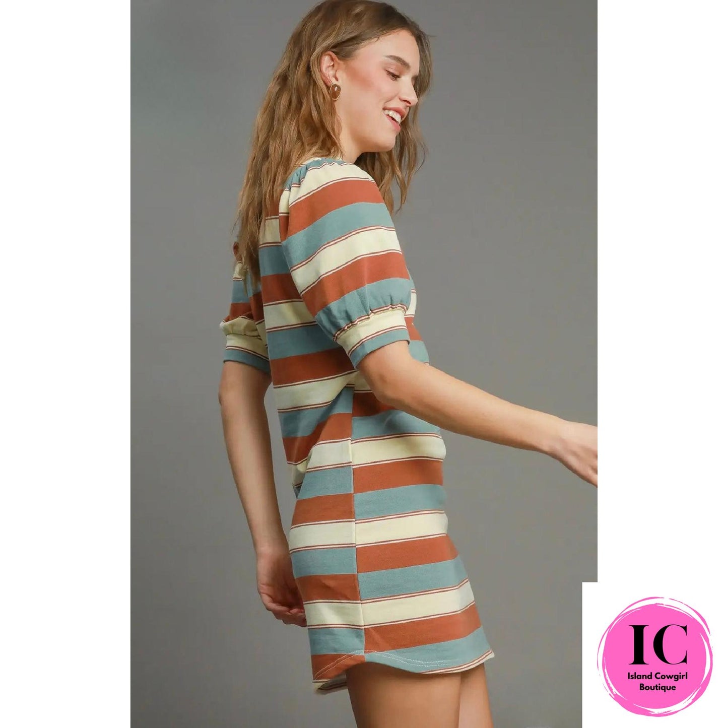 Feel This Way Fall Striped Dress