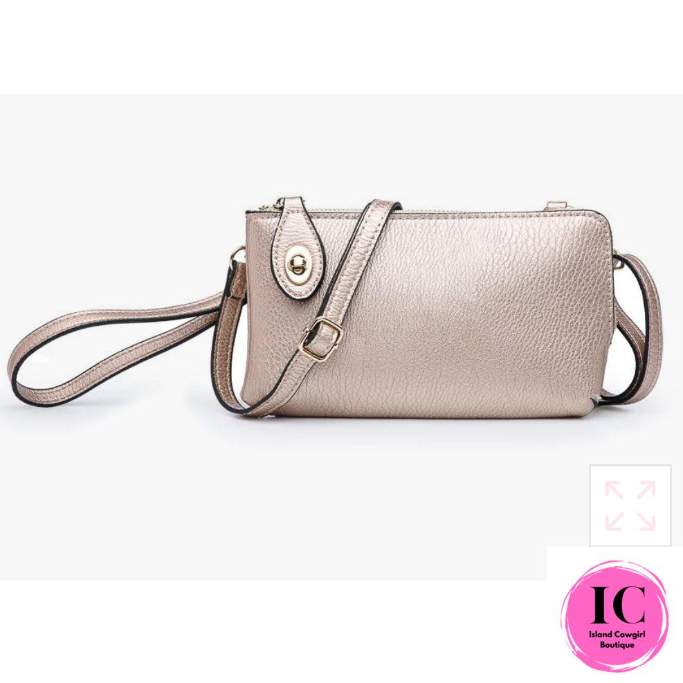 Kendall Crossbody/Wristlet w/ Twist Lock Closure