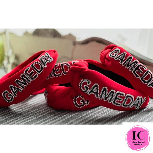 Rhinestone Headband-FootBall
