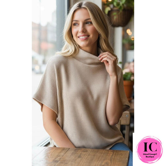 The Reason Why Mocha Drop Shoulder Sweater