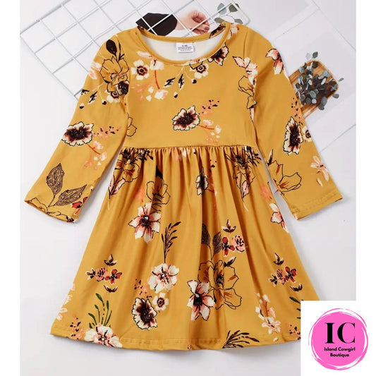 Always In Bloom Floral Toddler Dress