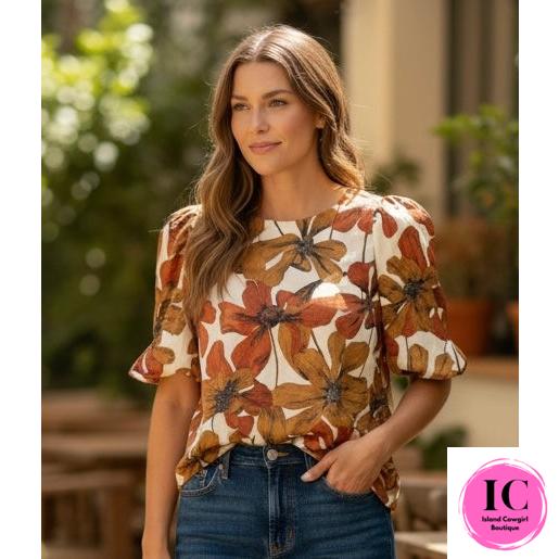 Better Than You Know Rust Blouse