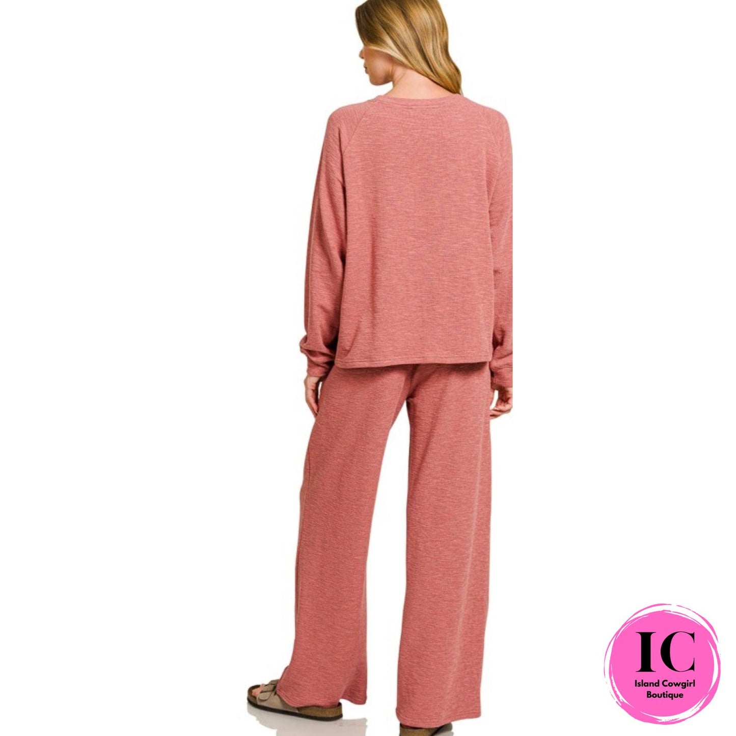 Feeling The Love Athleisure Rust Set