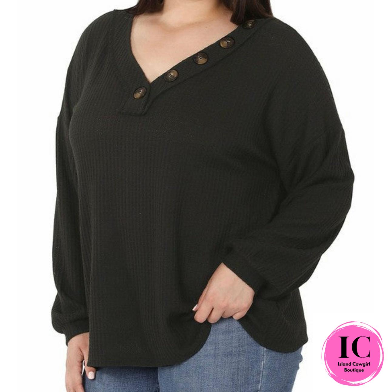 Curvy Girl Here For You Thermal Top