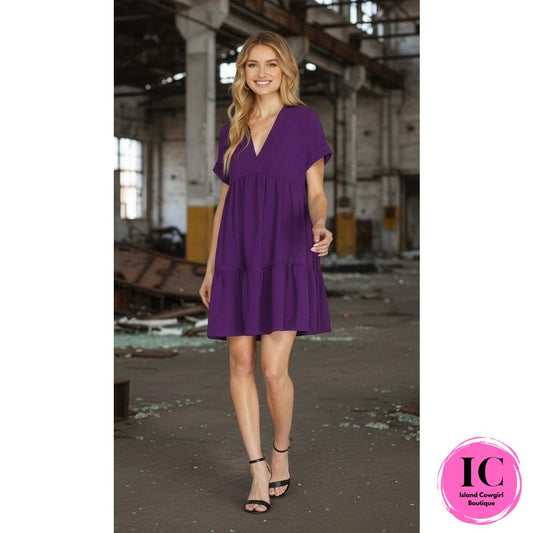 Your Wildest Dreams Purple Babydoll Dress