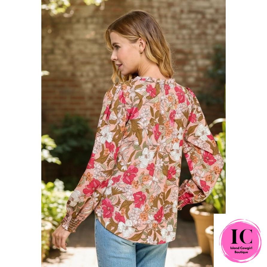 Take Your Turn Floral Blouse