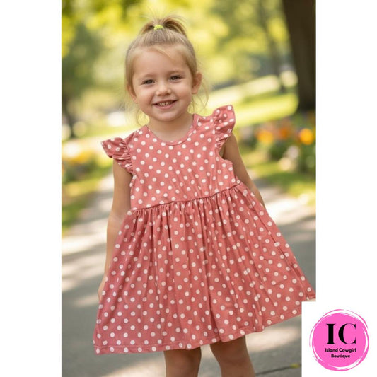 Sweet as a Peach Toddler Dress