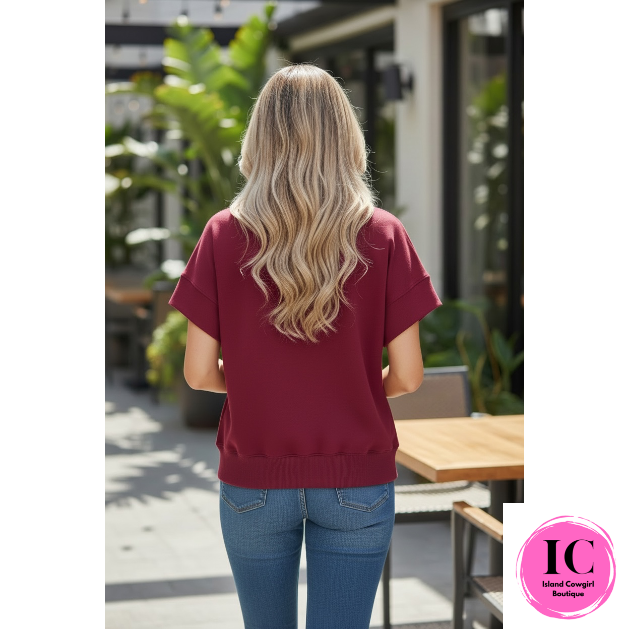 Curvy Girl Busy Schedule Burgundy Top