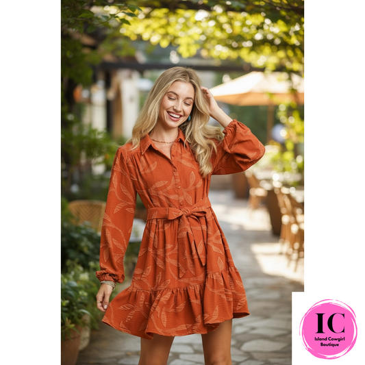 Why Not Now Rust Dress