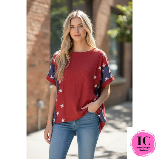 American Honey Ribbed Top