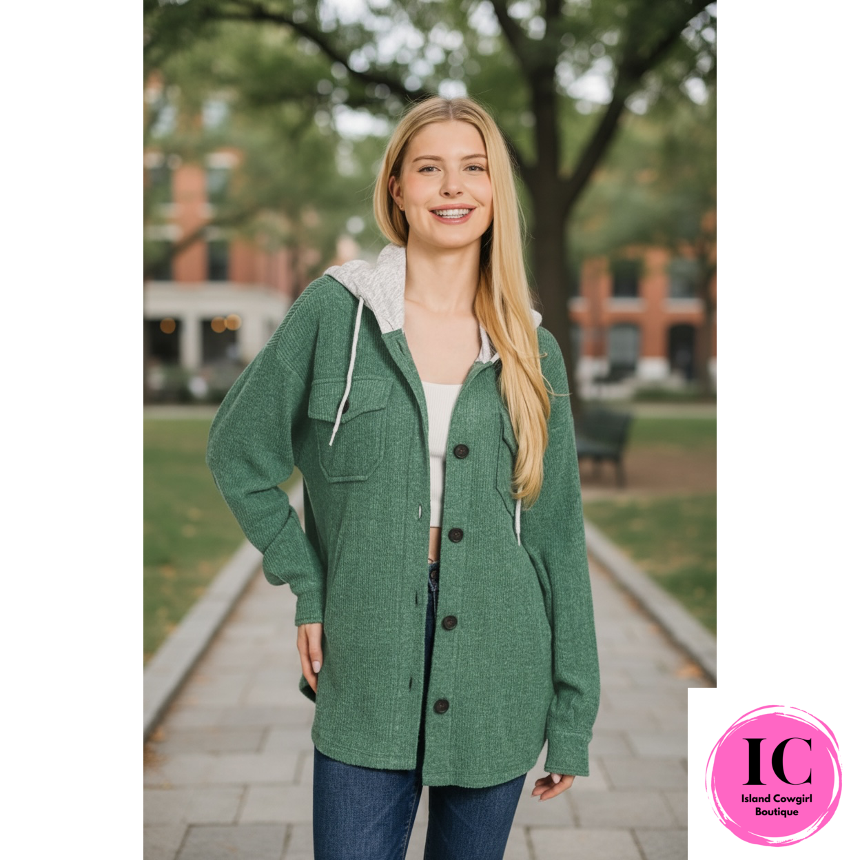 Always Direct Green Shacket