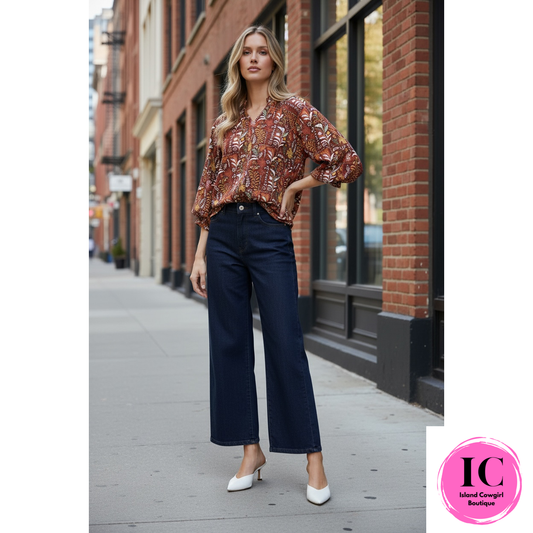 Back To Good Burgundy Floral Blouse