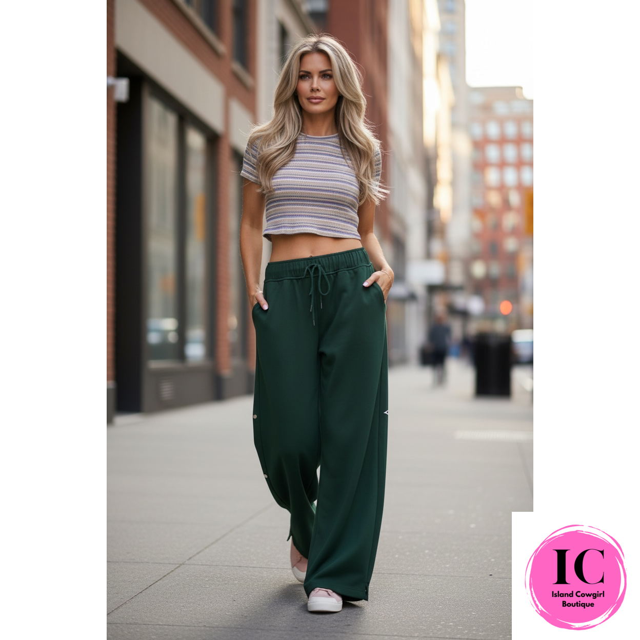Make Your Day Emerald Joggers