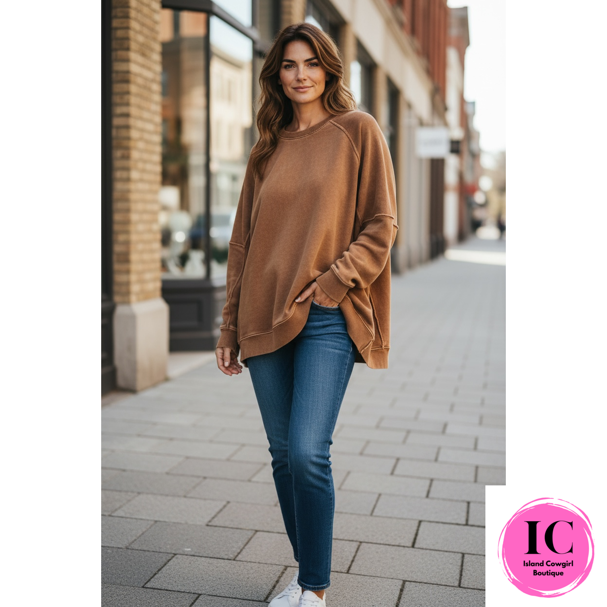 Always Fun Deep Camel Tunic