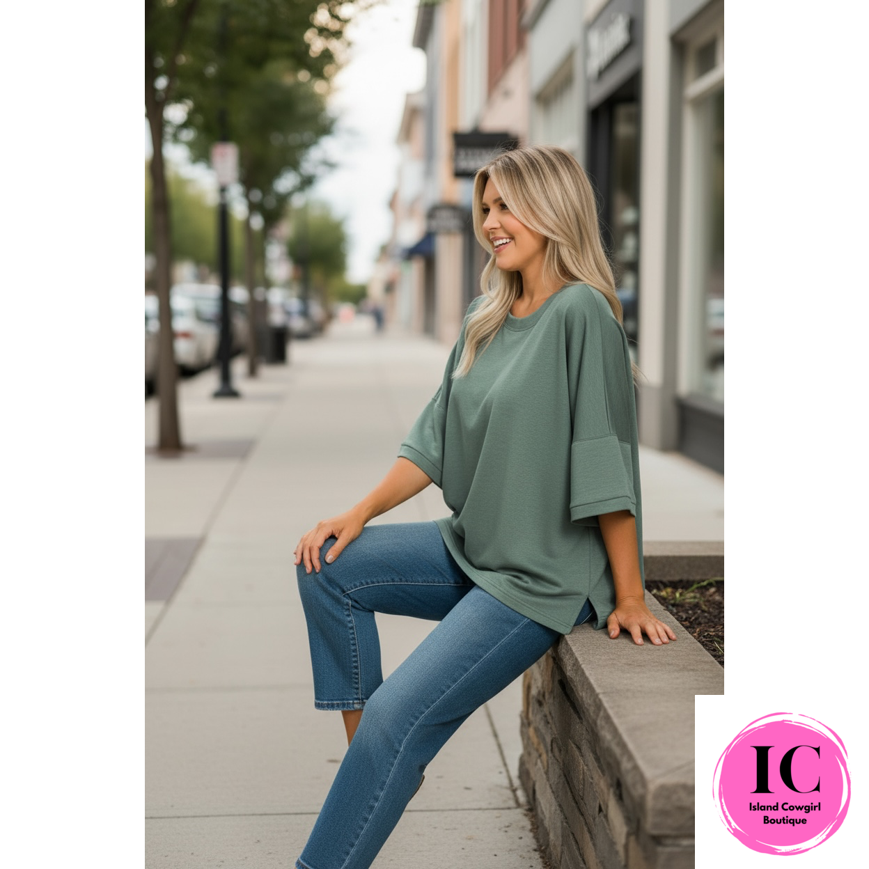 Curvy Girl The Reason Why Teal Top
