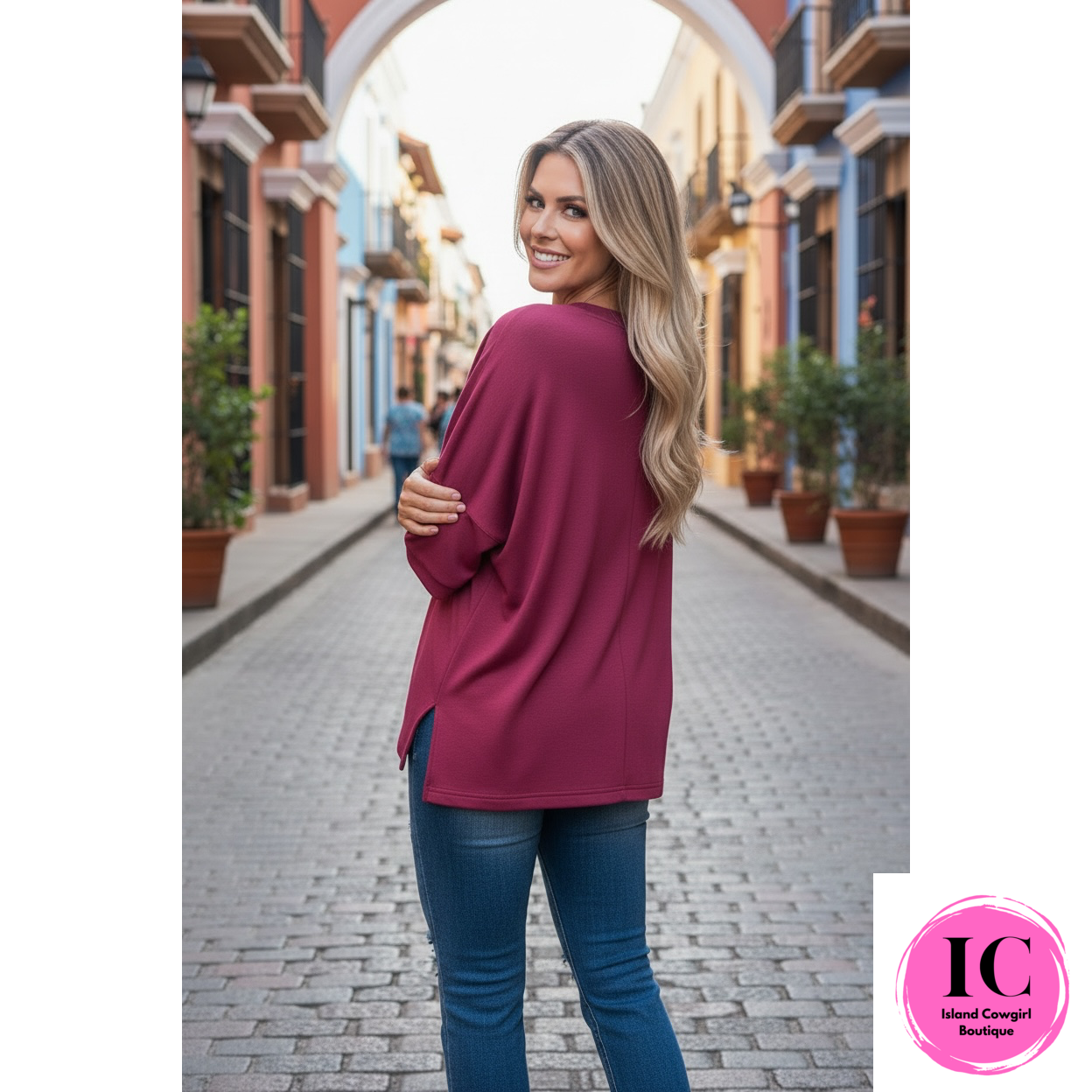 Curvy Girl The Reason Why Cabernet Top