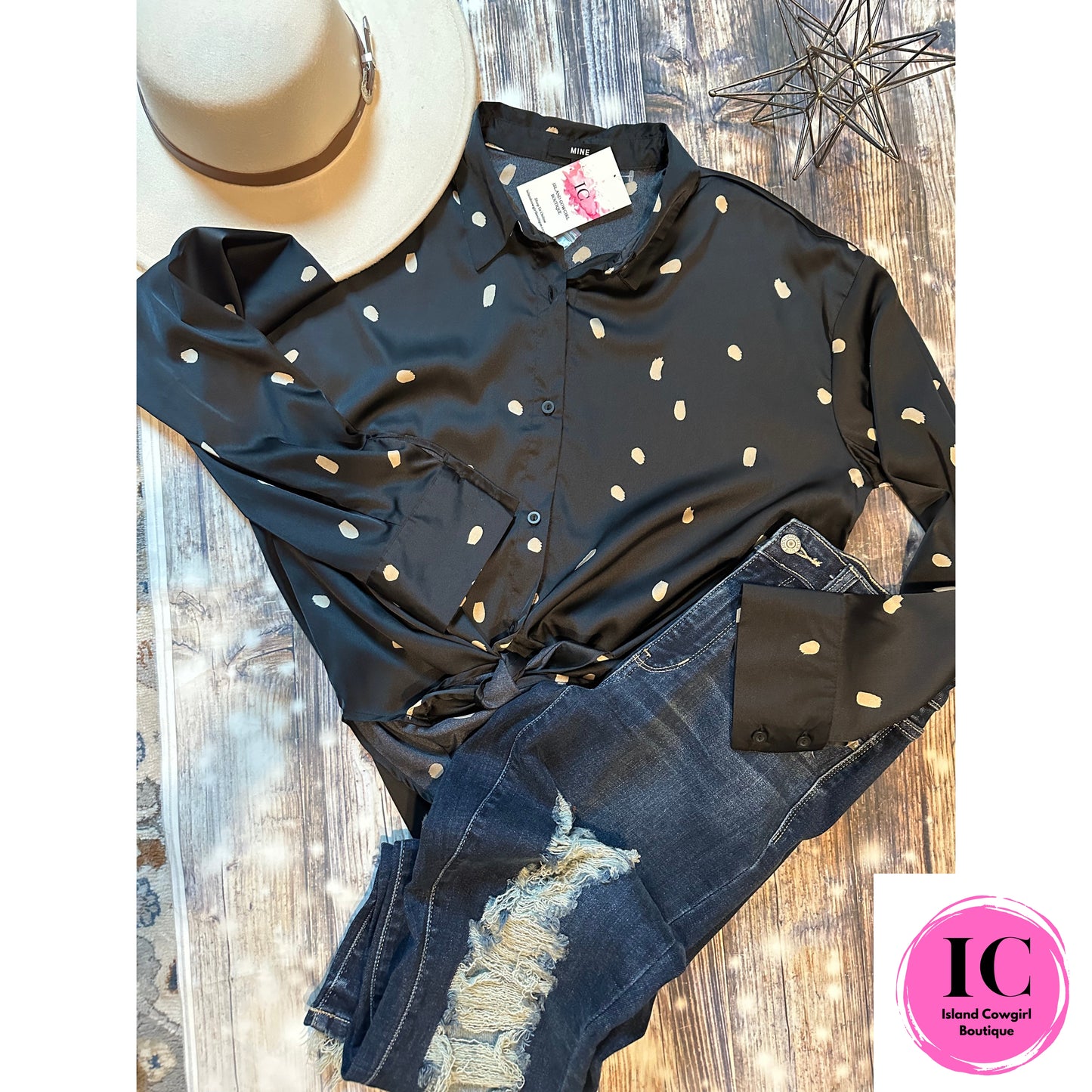 Get Together Black Polka Dot Blouse