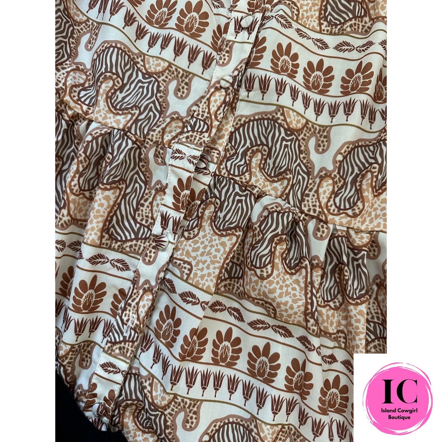 Love Life Taupe Babydoll Top