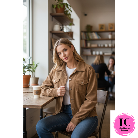 Be Yourself Distressed Cropped Jacket