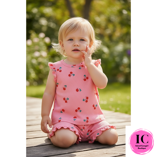 Cherry Blossom Toddler Outfit
