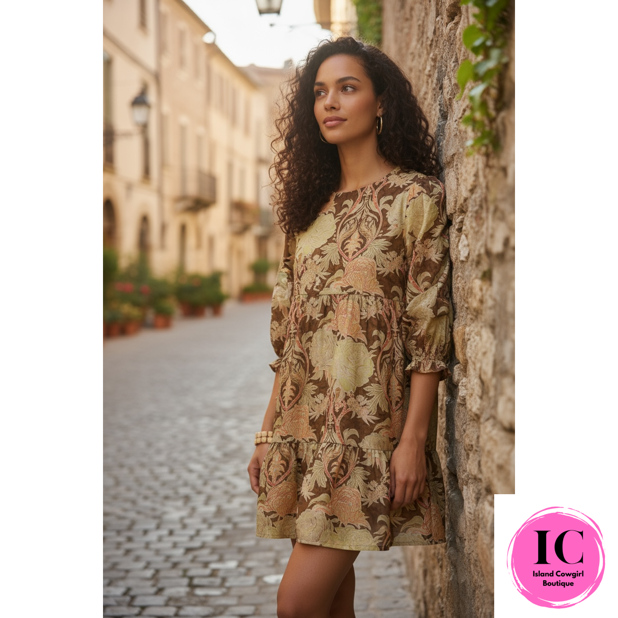 Coming Back For You Floral Mini Dress