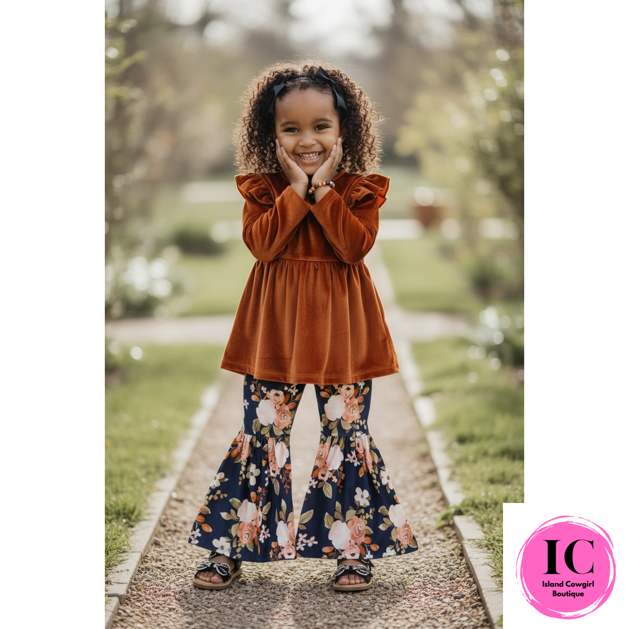 Rustic Romance Floral Toddler Set