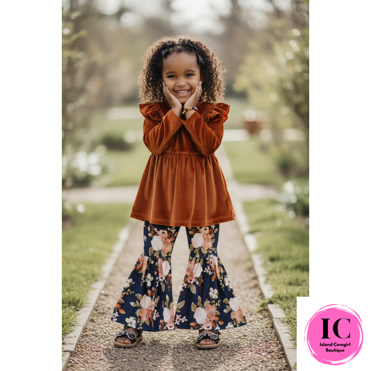 Rustic Romance Floral Toddler Set