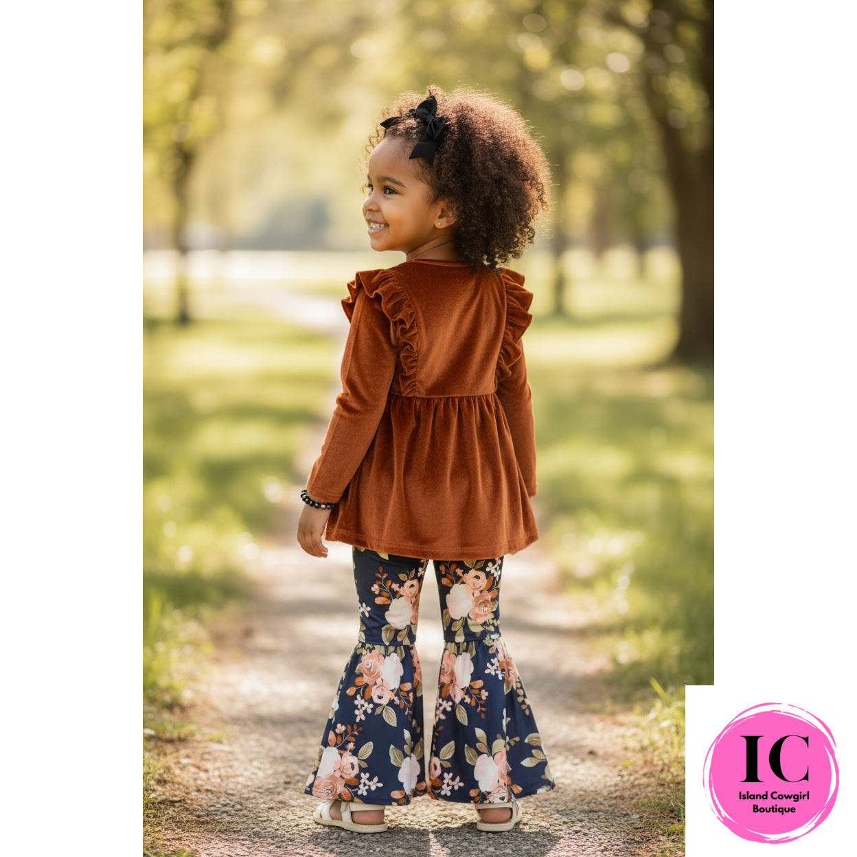 Rustic Romance Floral Toddler Set