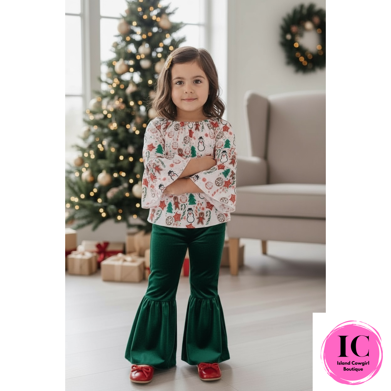 Never Too Late Festive Toddler Outfit