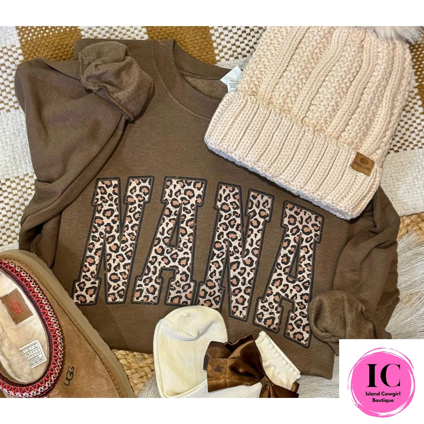 Leopard Name Sweatshirt