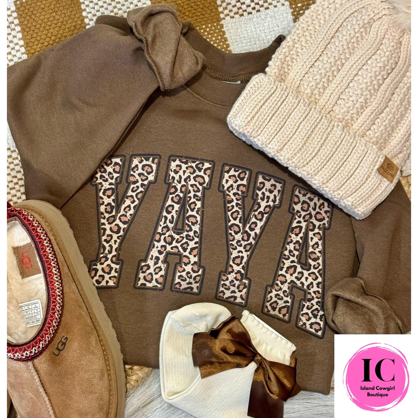 Leopard Name Sweatshirt