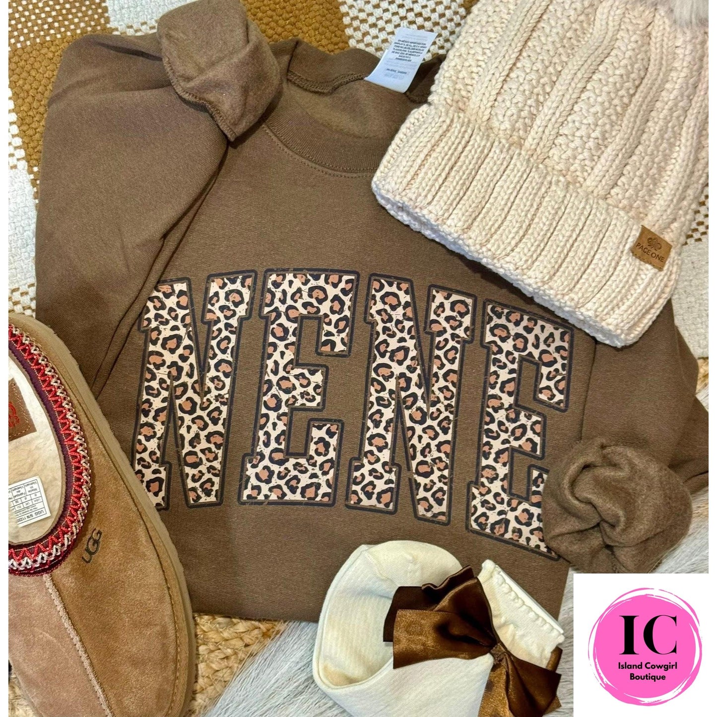 Leopard Name Sweatshirt