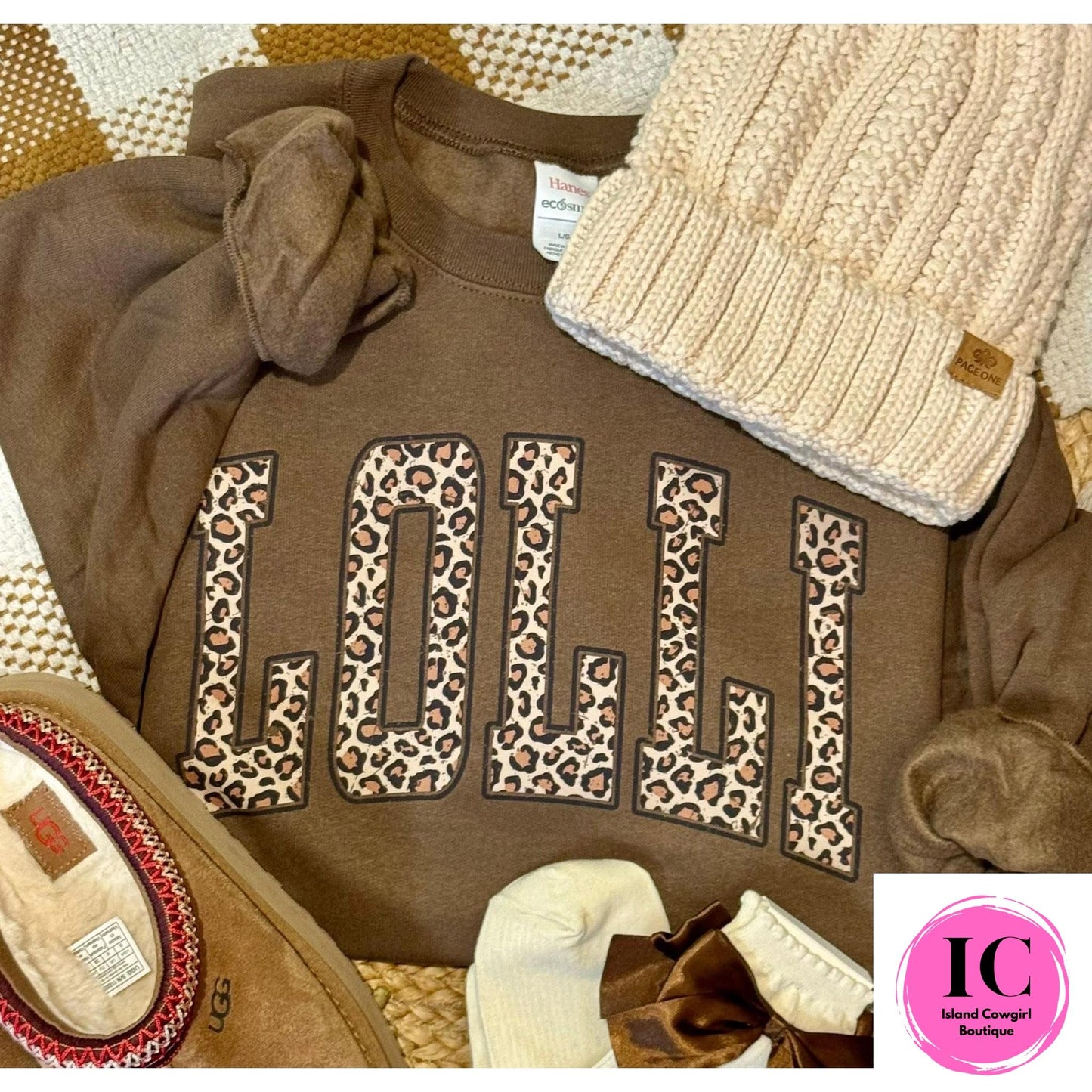 Leopard Name Sweatshirt