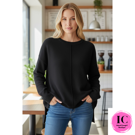 Get To Know You Black Tunic