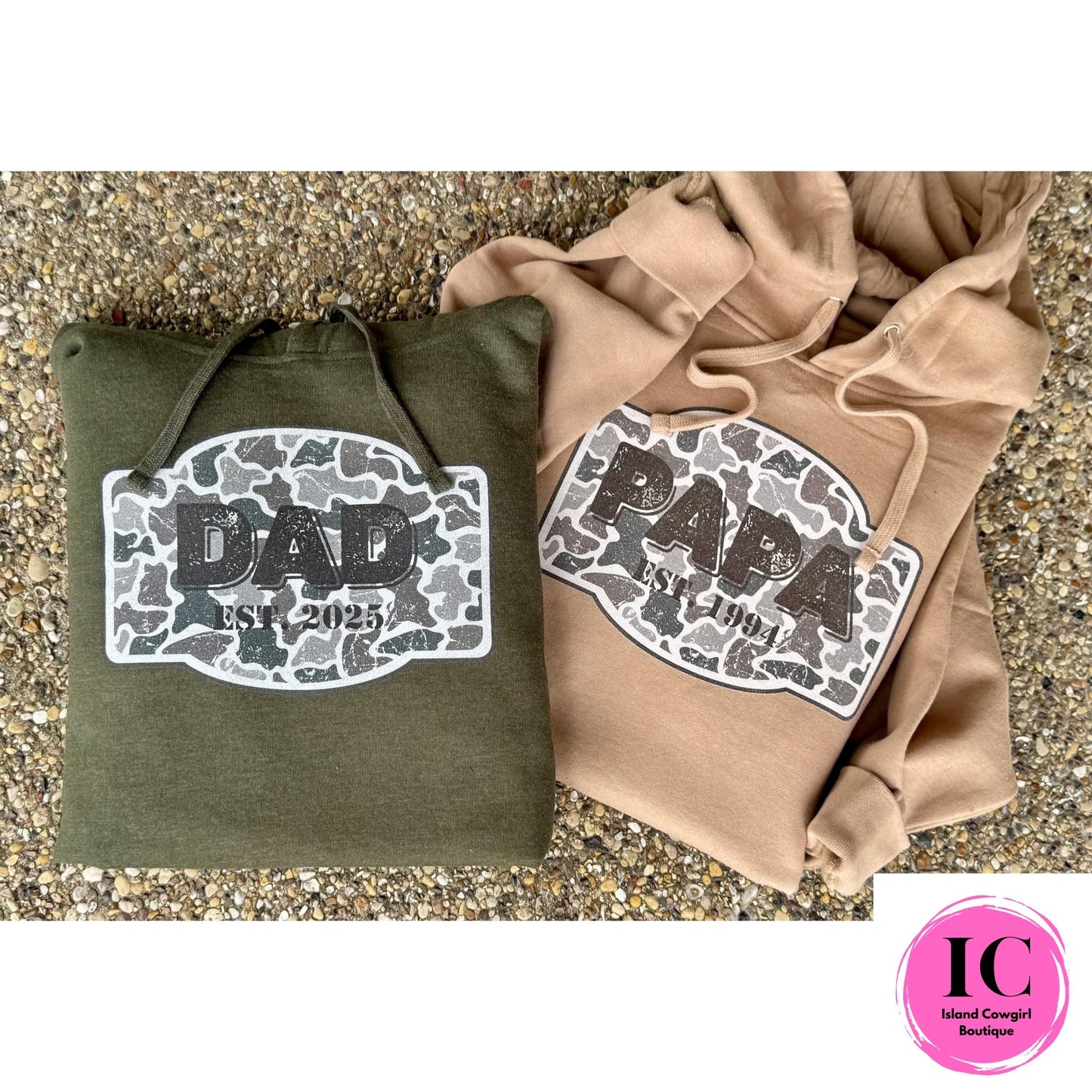 Custom Camo Dad Hoodies