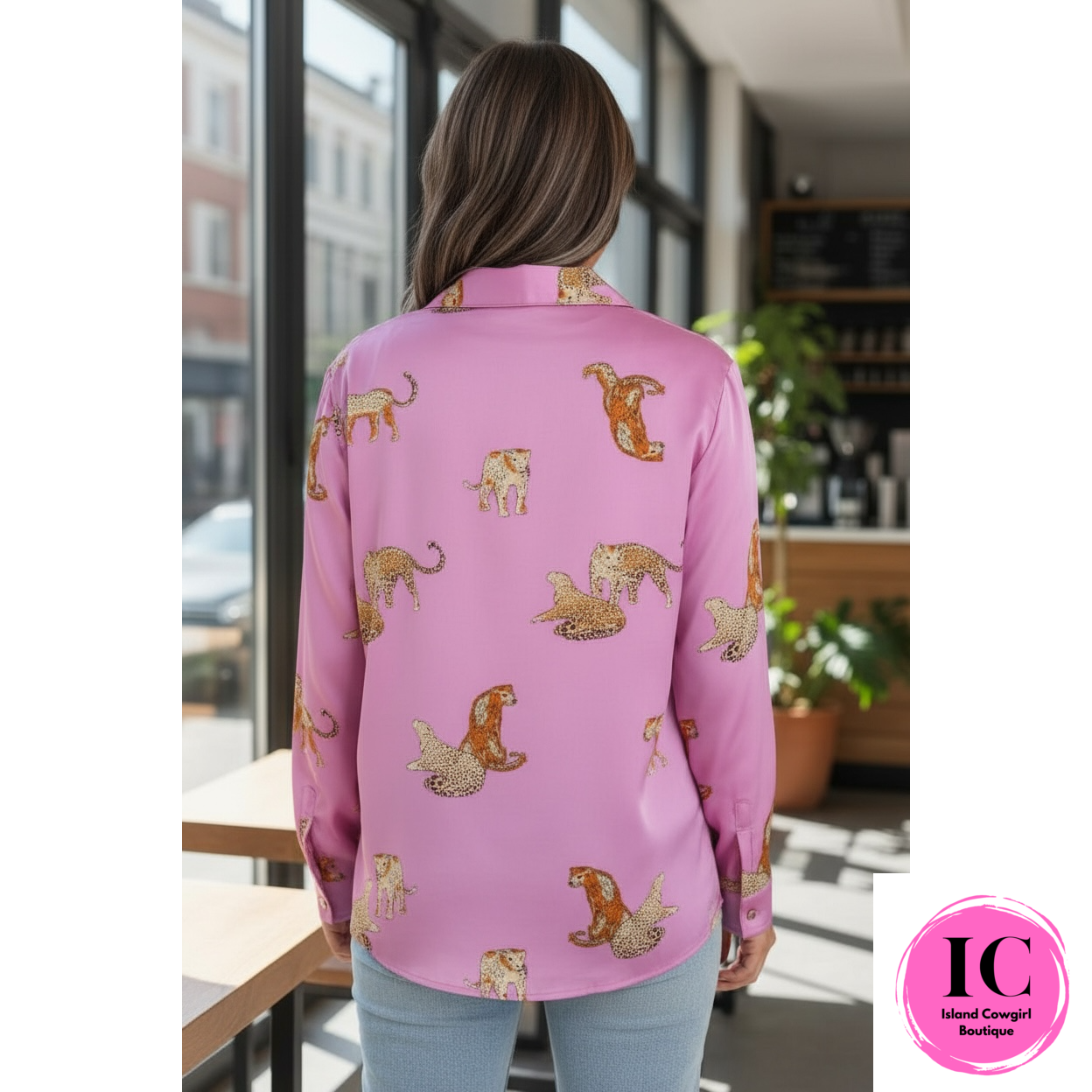 Curvy Girl All Been Done Pink Cheetah Top