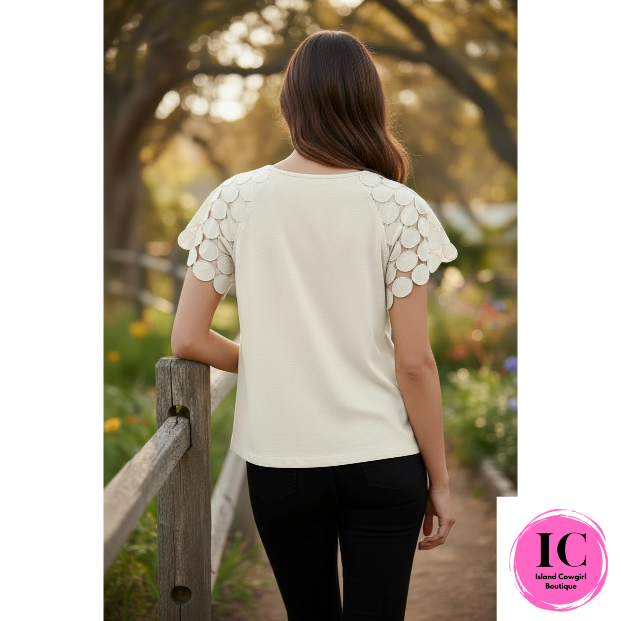 Curvy Girl Life With You Cream Blouse