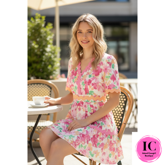 Come For It Floral Babydoll Dress
