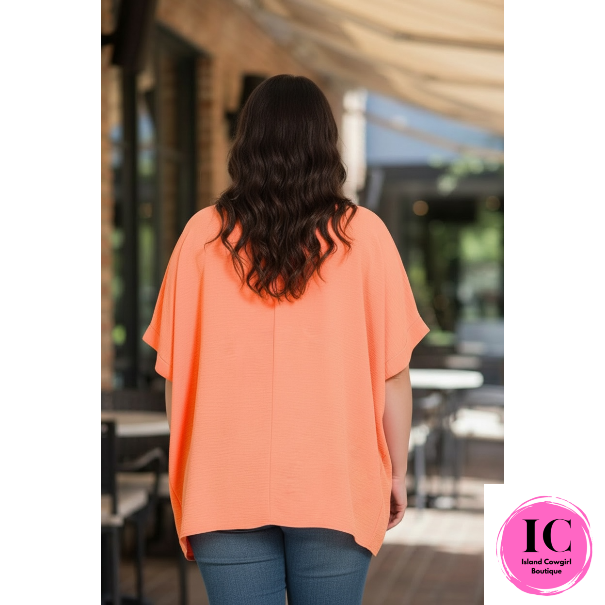 Curvy Girl Look At You Coral Blouse