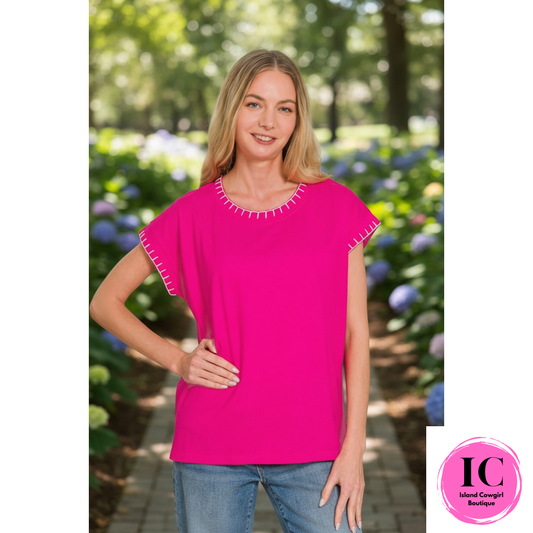 It's a Moment Hot Pink Top